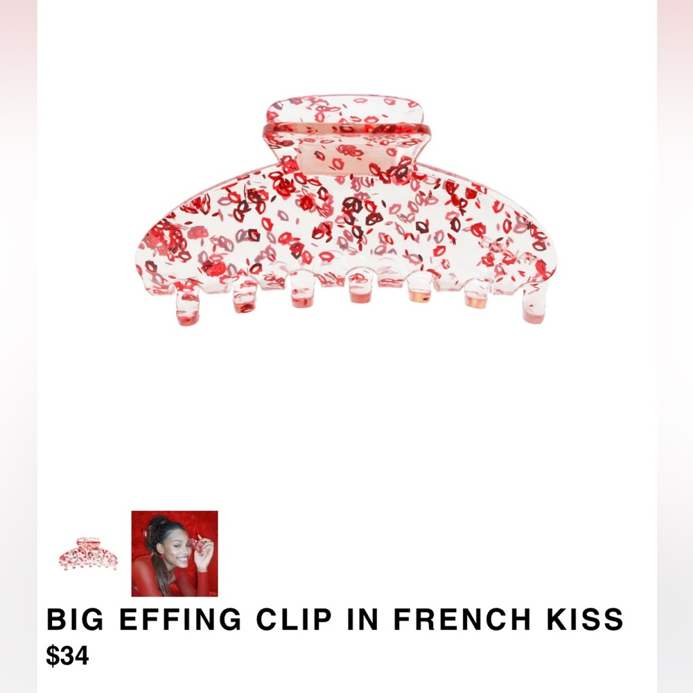 Emi Jay Big Effing Claw Clip in French Kiss